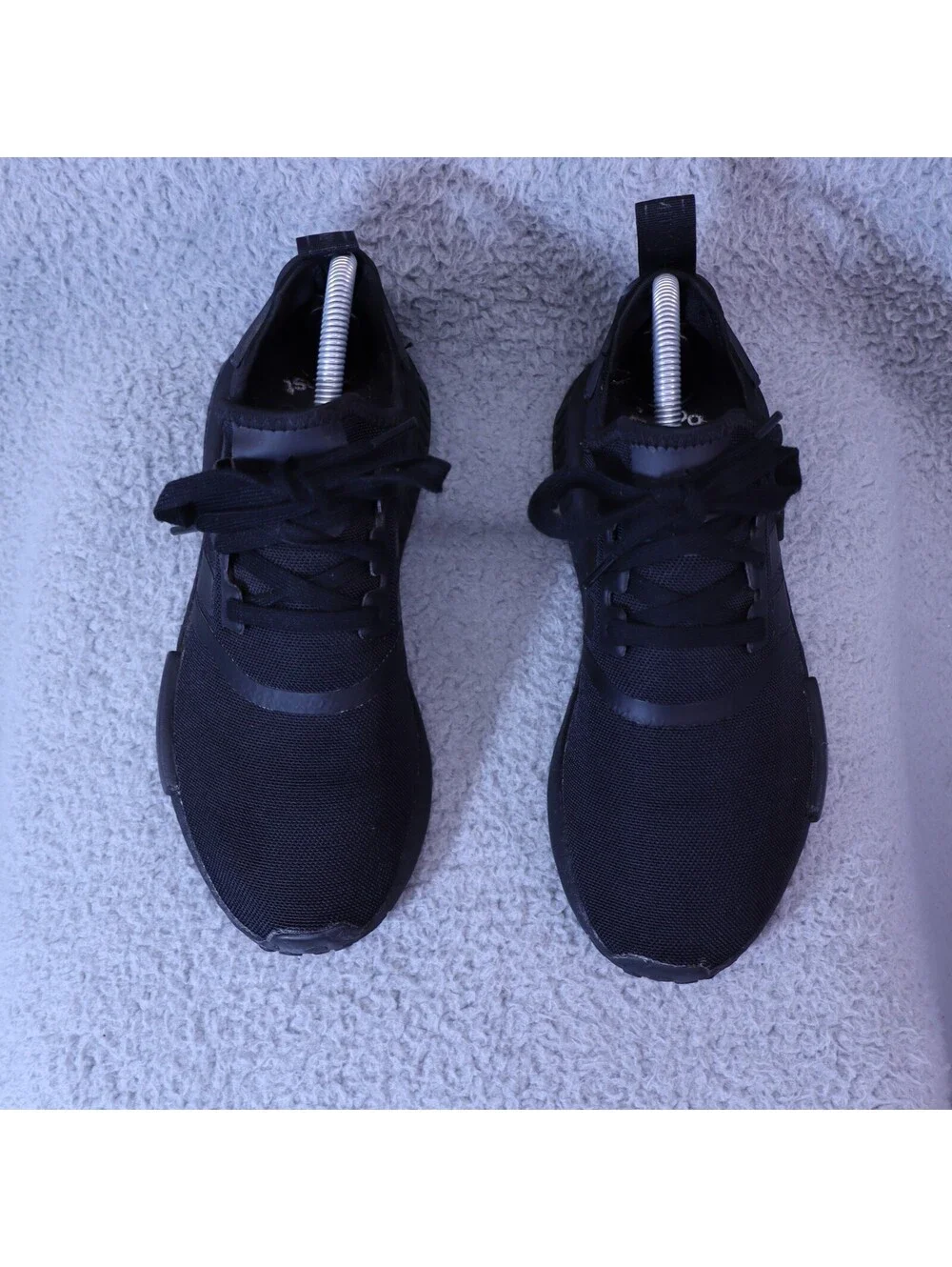Adidas Womens 7 NMD_R1 Shoes Sneaker Black Boost